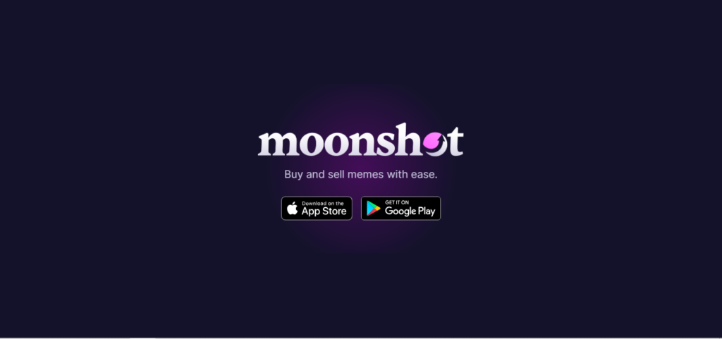 Screenshot of Homepage of Official Website of MoonShot